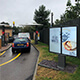 Flere enheder af dobbelt Samsung OHF/AS/DX-totem ved McDonald's