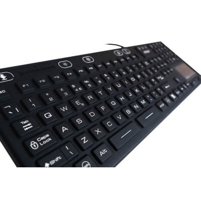 Fugt- og støvbestandigt hygiejnisk industri tastatur IP67 fra Armagard