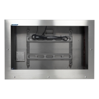 IP69K 55" hygiejnisk monitor kabinet